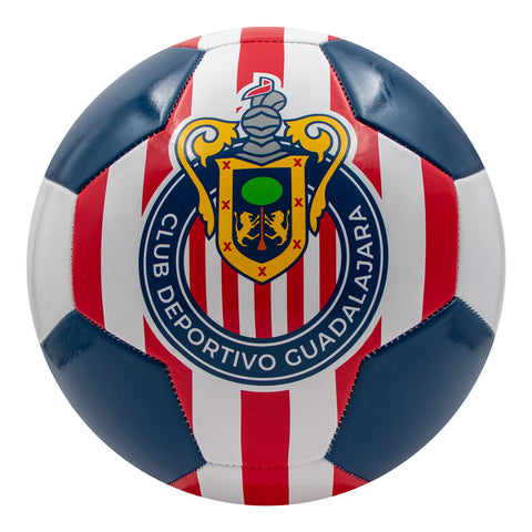 Club Guadalajara Soccer Ball for Recreational Use, No. 5 S100 White