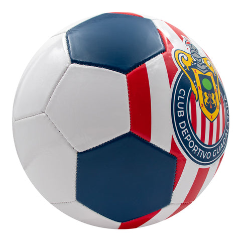 Club Guadalajara Soccer Ball for Recreational Use, No. 5 S100 White