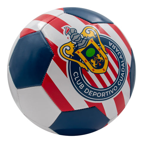 Club Guadalajara Soccer Ball for Recreational Use, No. 5 S100 White