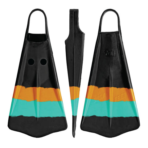 CLASSIC VOIT DUCK FEET FINS TEAL / ORANGE