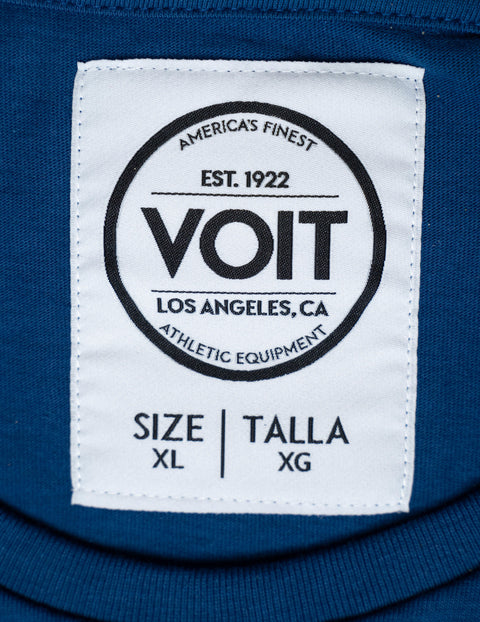 Voit 1922 Legacy Collection, 100% Cotton Vintage Centenial Logo & Rays Print T-Shirt